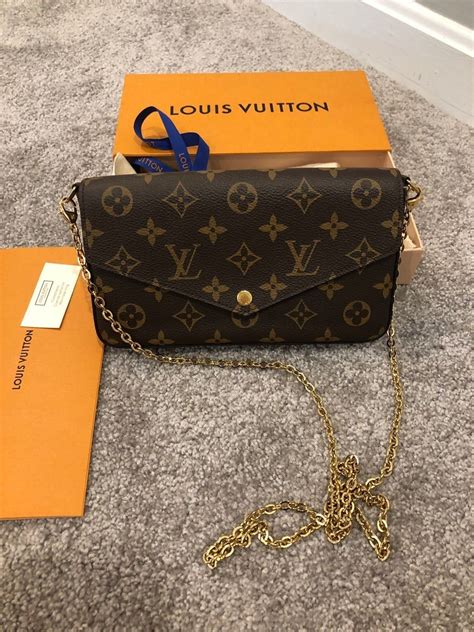 louis vuitton purse with gold chain strap|Louis Vuitton chain wallet crossbody.